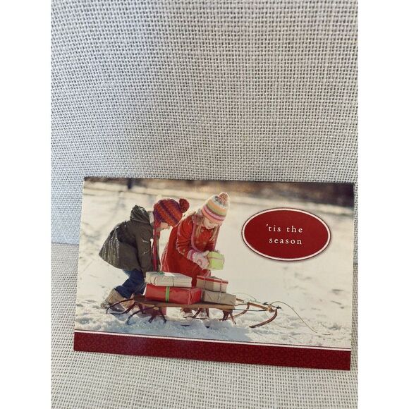 American Greeting 'Tis The Season' Happy Holiday Blessing Card with Envelope - Picture 7 of 7